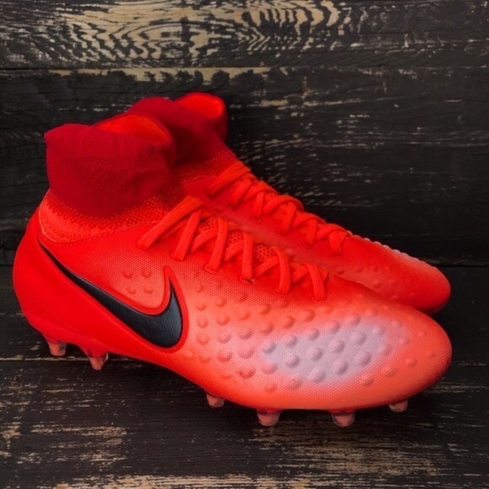 Nike Magista Obra ll FG Youth Size 5.5Y Total Crimson/black 844410-806